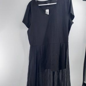 Ashley Stewart Black high/low top Size 18/20 NWT